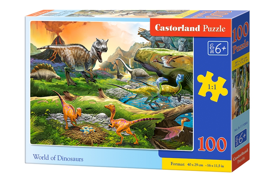 Puzzle 100. World of Dinosaurs