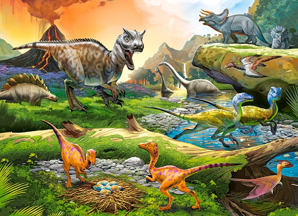 Puzzle 100. World of Dinosaurs