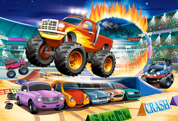 Puzzle 40 Maxi. Jumping Monster Truck