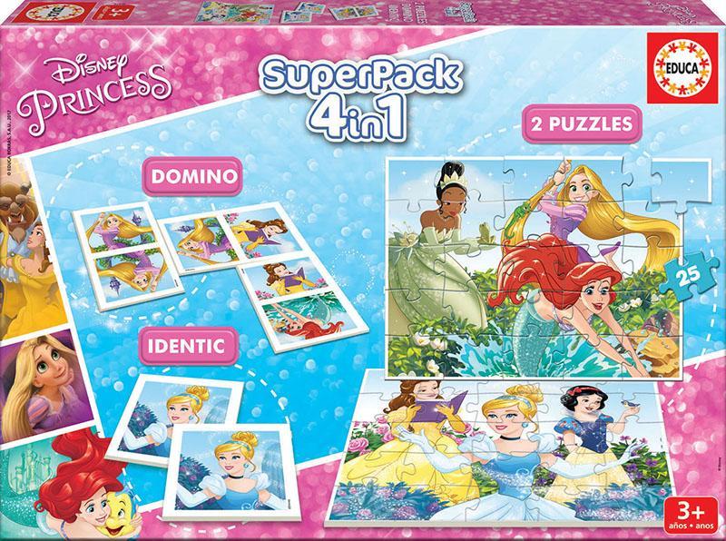 Puzzle Superpack 4 in 1. Disney Princess