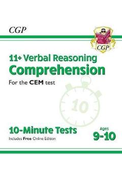 Coperta cărții 'New 11+ CEM 10-Minute Tests: Comprehension - Ages 9-10 (with -'