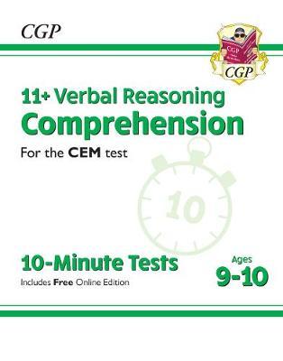 New 11+ CEM 10-Minute Tests: Comprehension - Ages 9-10 (with -  