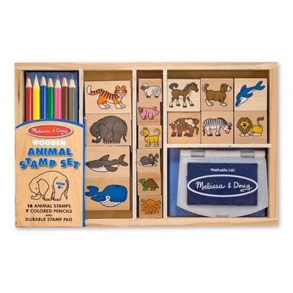 Animal stamp set. Set de stampile cu animale