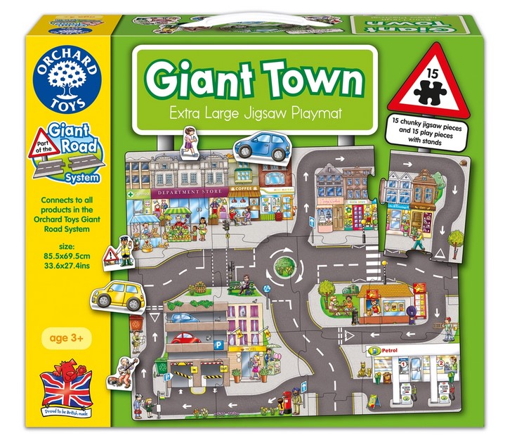 Gigant Town. Puzzle gigant de podea: Orasul