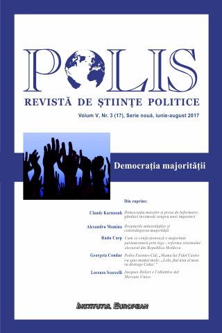 Polis vol.5 nr.3 (17) Serie noua iunie-august 2017  Revista de Stiinte Politice