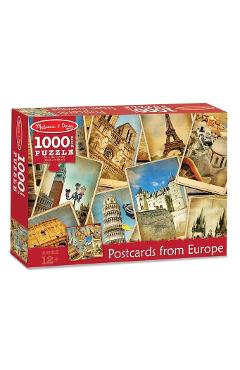 Imaginea produsului 'Puzzle 1000, Postcards from Europe. Vederi din Europa'