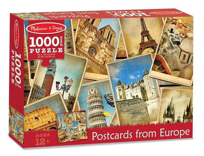 Puzzle 1000, Postcards from Europe. Vederi din Europa