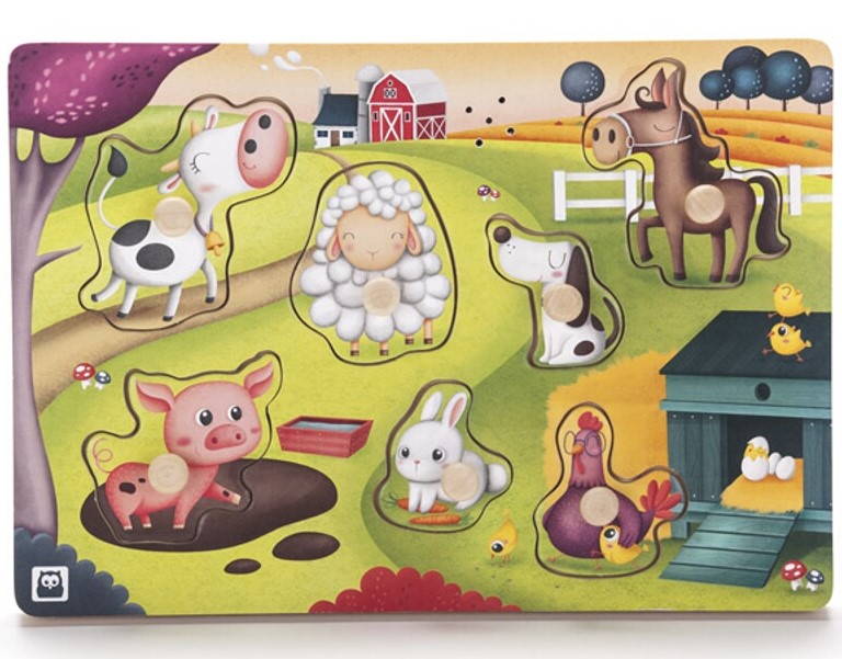 Musical puzzle: Farm friends. Puzzle muzical, Ferma animalelor
