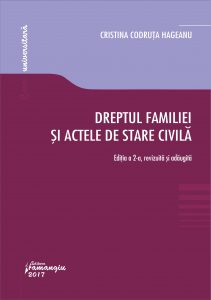 Dreptul familiei si actele de stare civila ed.2 - Cristina Codruta Hageanu