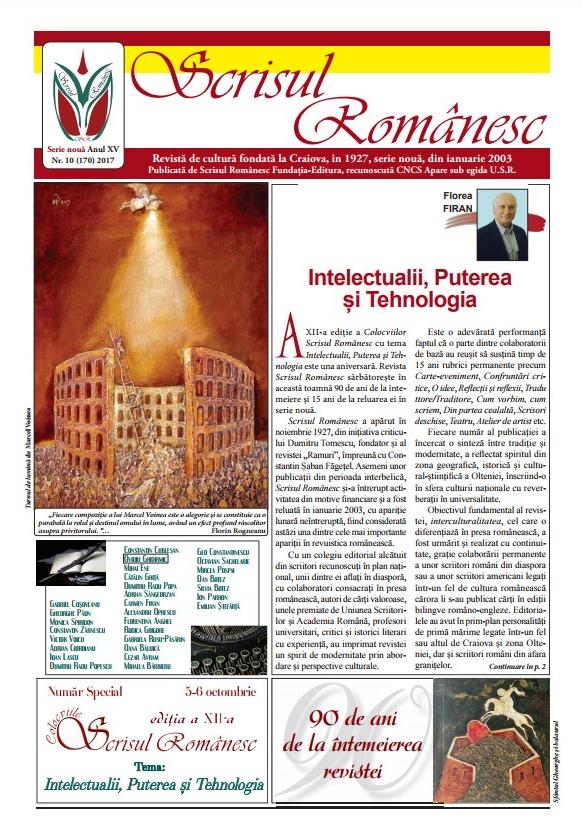 Revista Scrisul Romanesc nr.10 din 2017