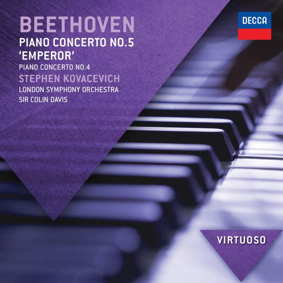 CD Beethoven - Piano concerto no.5 Emperor, Piano concerto no.4 - Stephen Kovacevich - London Symphony