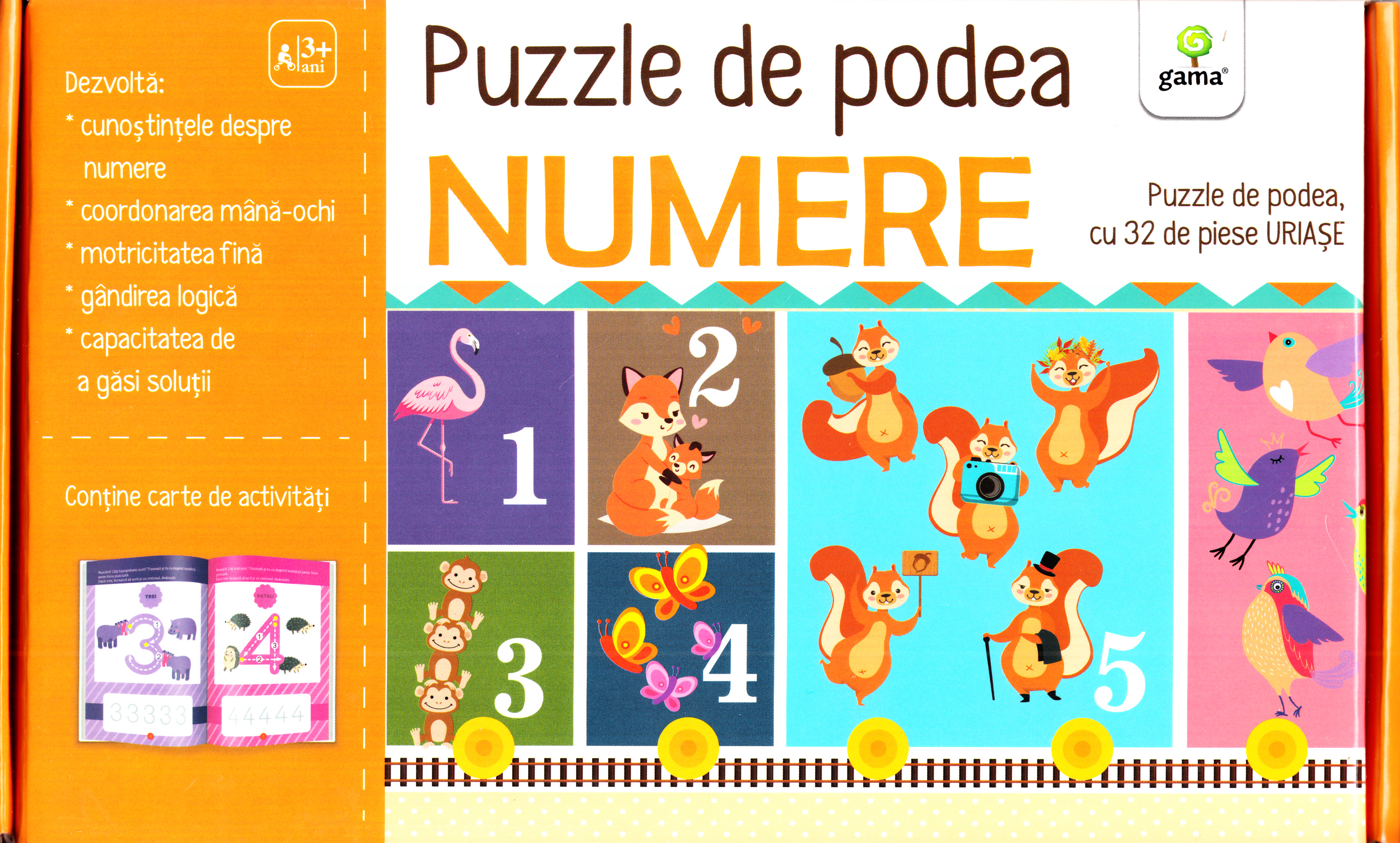 Puzzle de podea: Numere