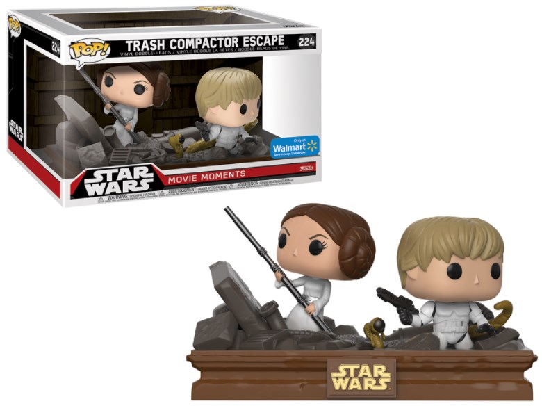 Funko Pop! Star Wars, Movie moments - Tash Compactor Escape - Leia, Luke Skywalker 