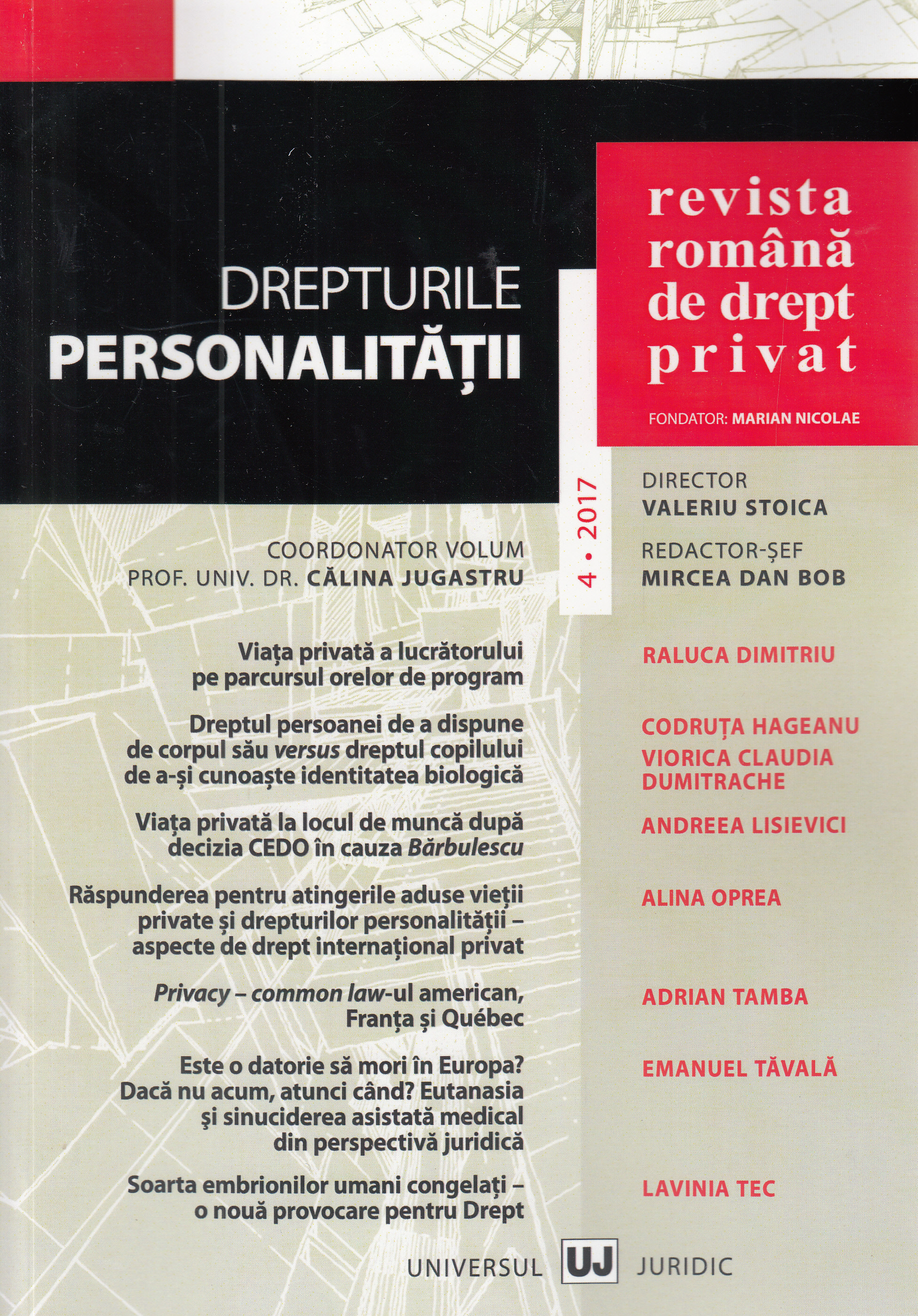 Revista romana de drept privat Nr. 4 din 2017
