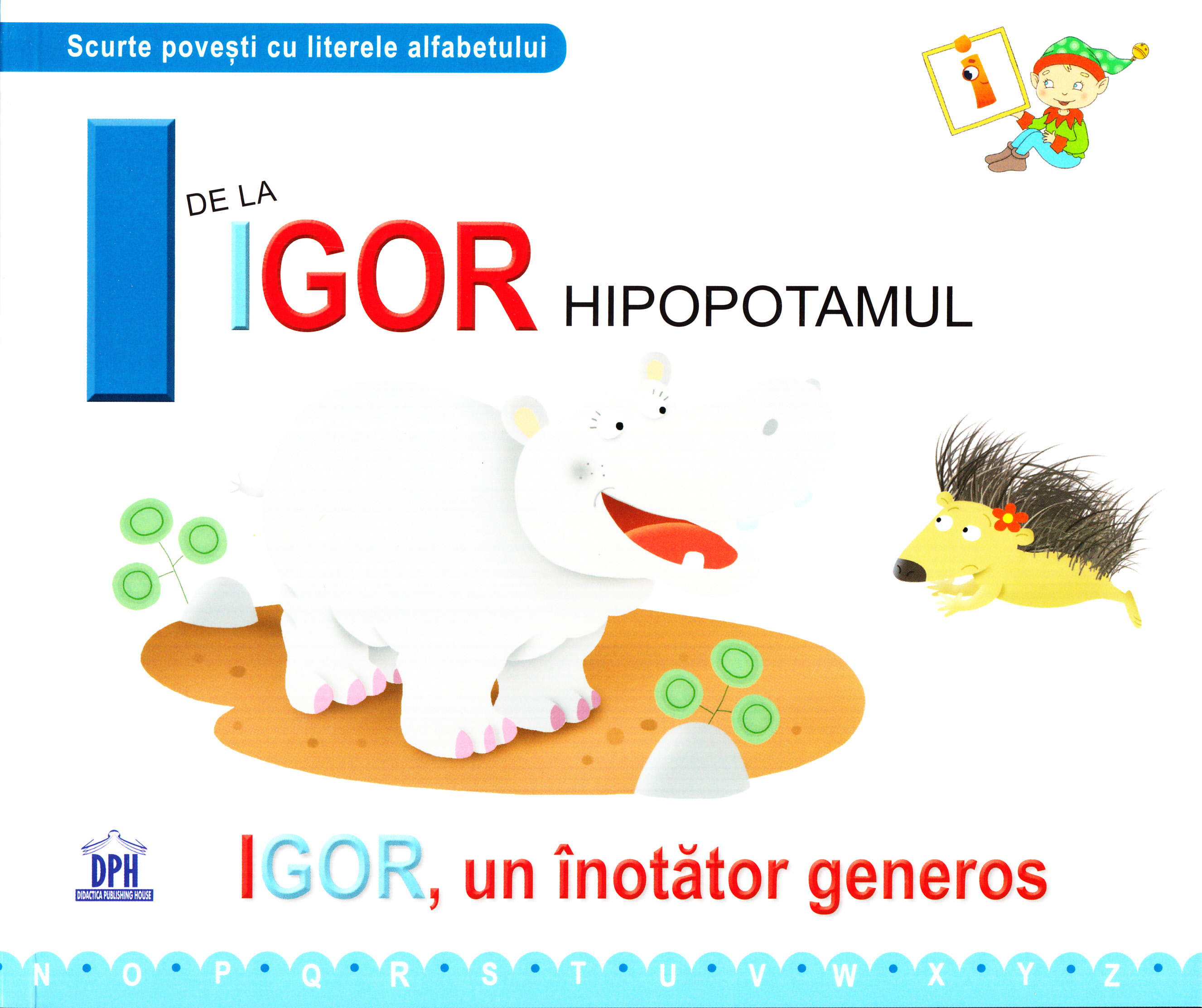 I de la Igor, Hipopotamul - Igor, un inotator gras (cartonat)