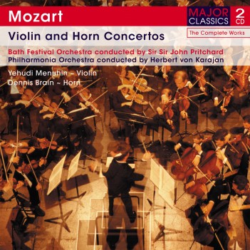 2CD Mozart - Violin and horn concertos - Herbert Von Karajan, Yehudi Menuhin, Dennis Brain