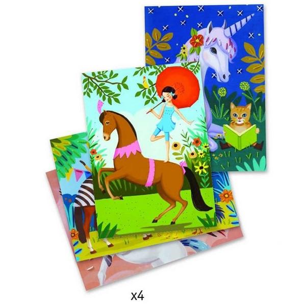 Broderie sur papier. Joc de cusut si brodat
