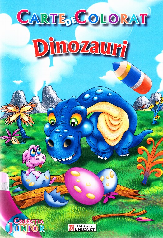 Dinozauri - Carte de colorat 