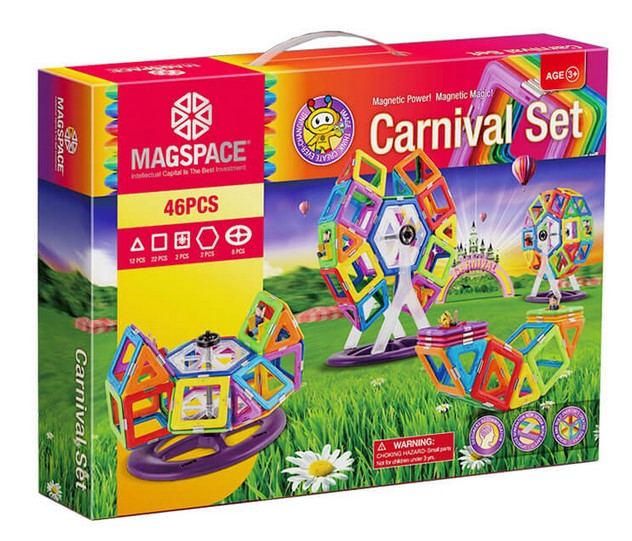 Imaginea produsului 'Magspace, Carnival Set. Joc magnetic de constructie 3D'