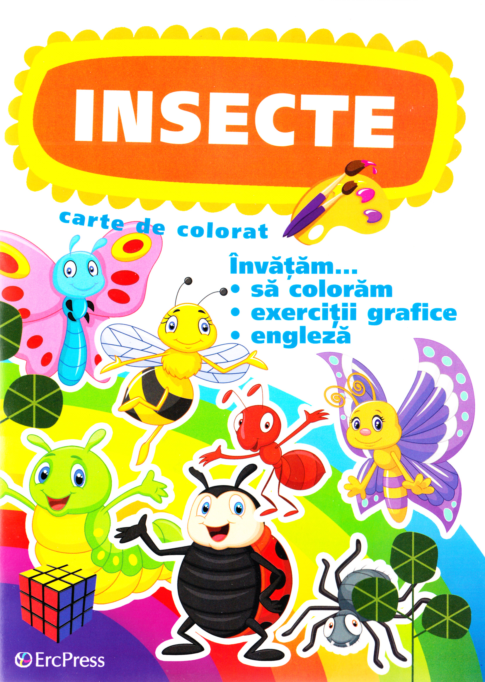 Insecte - Carte de colorat