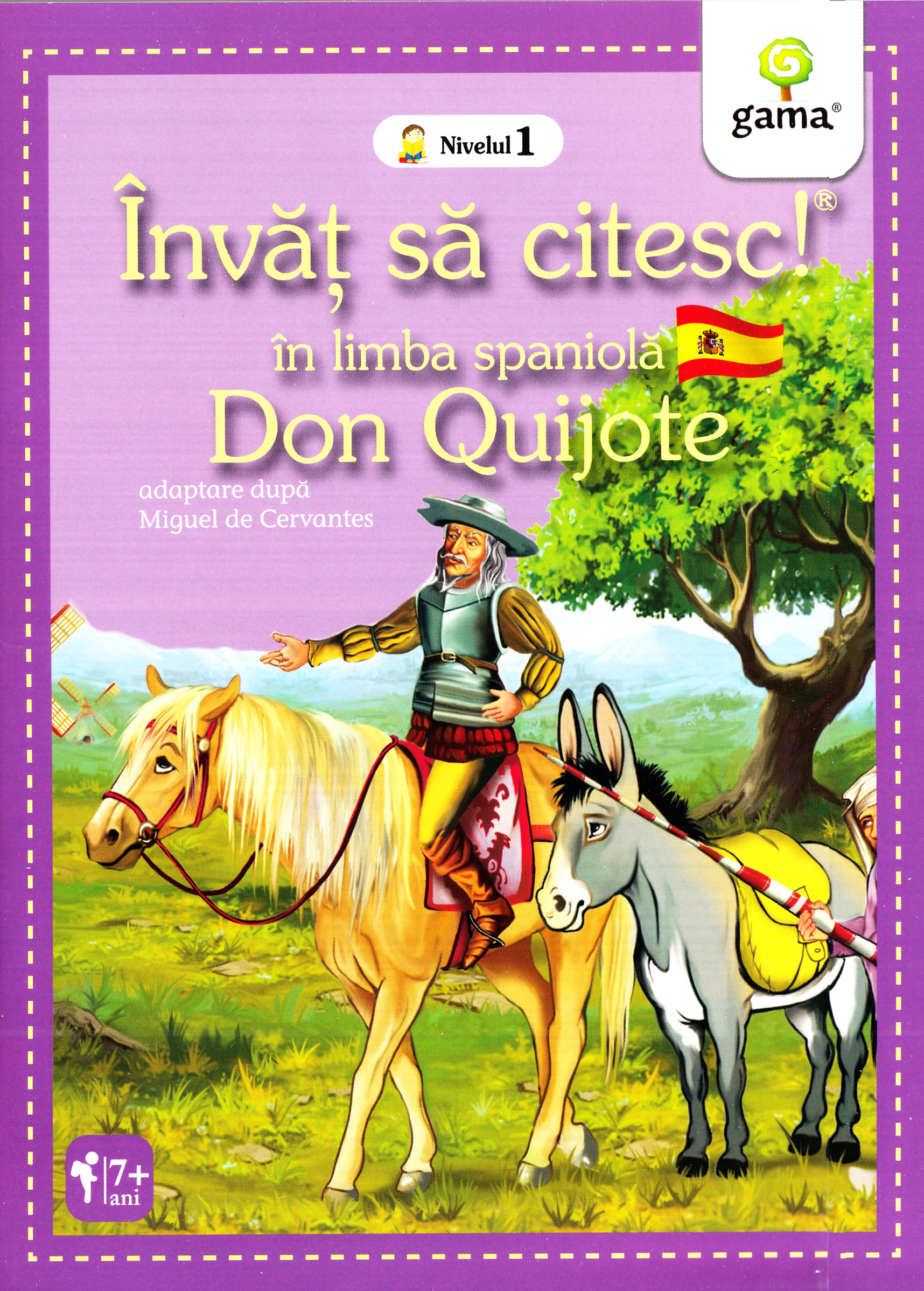 Invat sa citesc! In lima spaniola - Don Quijote - Nivelul 1
