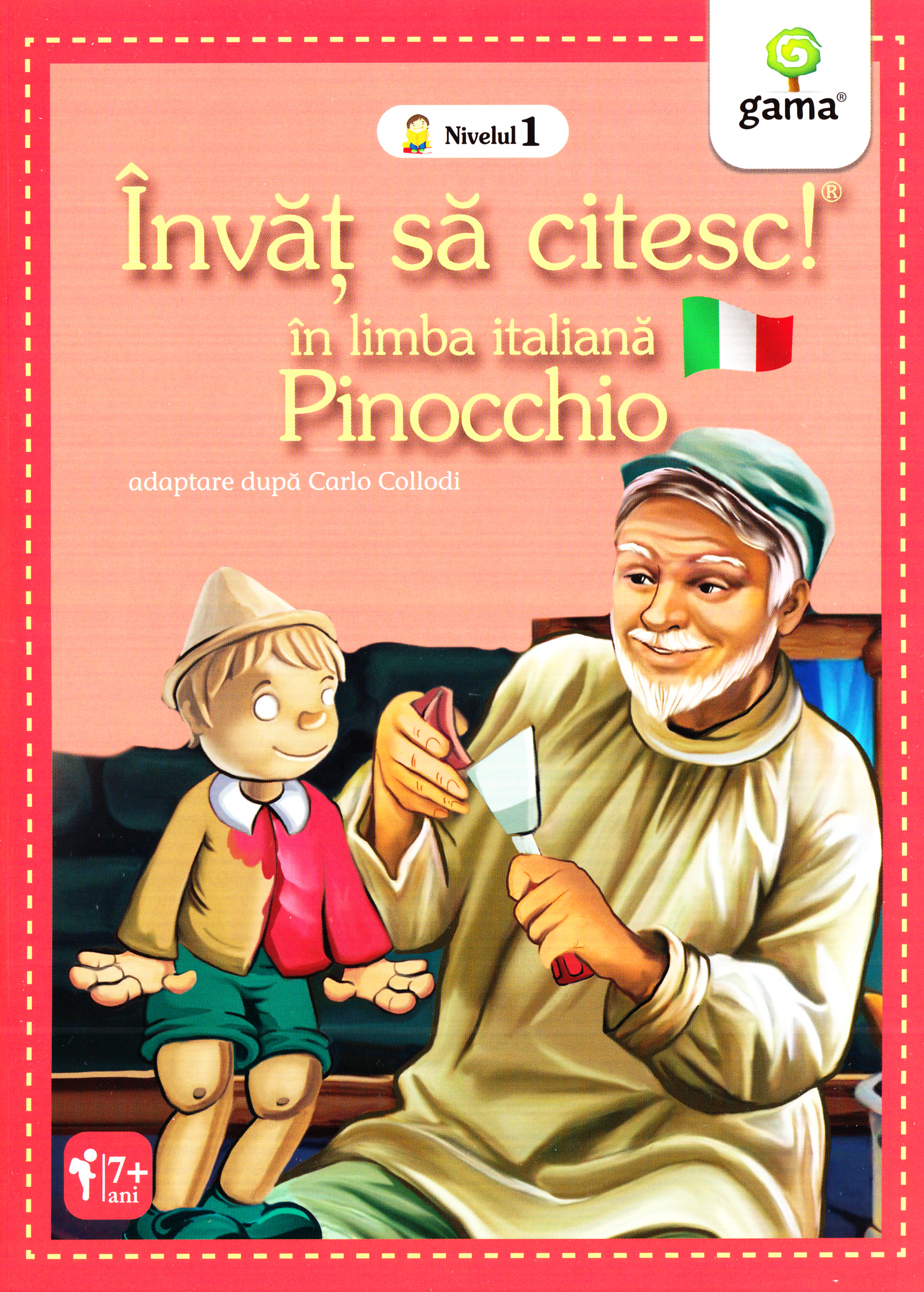 Invat sa citesc! In limba italiana - Pinocchio - Nivelul 1
