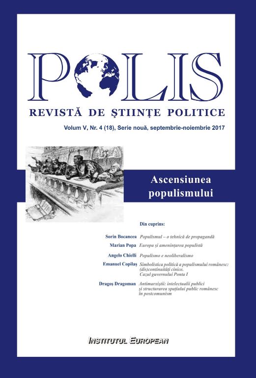 Polis Vol. V, Nr. 4 (18) Serie Noua, Septembrie-Noiembrie 2017