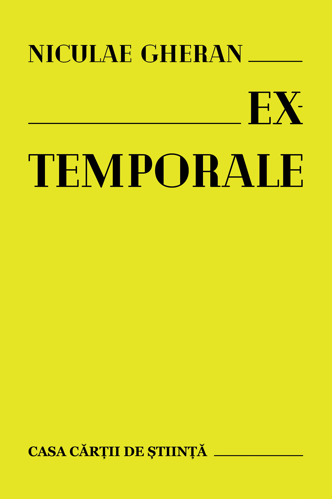 Ex-Temporale - Niculae Gheran
