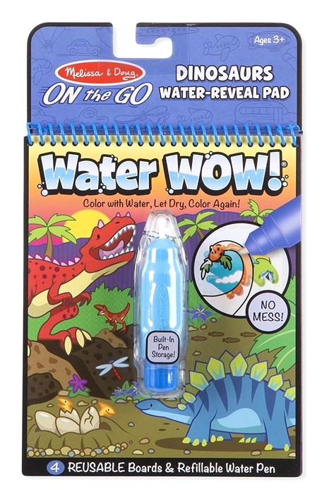 Water Wow! Carnet de colorat, Apa magica. Dinozauri