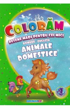 Poza produsului Coloram desene mari pentru cei mici: Animale domestice