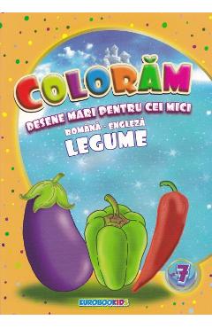 Poza produsului Coloram desene mari pentru cei mici: Legume