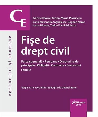 Fise de drept civil Ed.3 - Gabriel Boroi, Mona-Maria Pivniceru