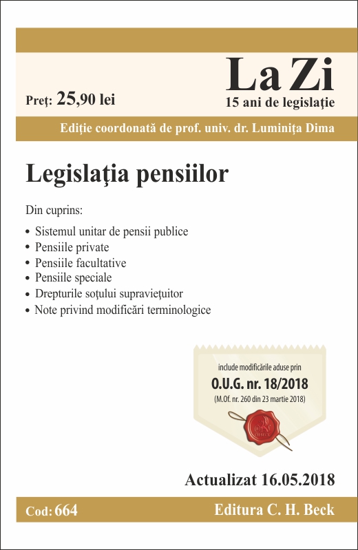 Legislatia pensiilor Act. 16.05.2018