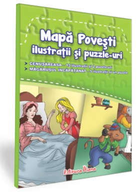 Mapa povesti, ilustratii si puzzle-uri - Cenusareasa, Magarusul incapatanat