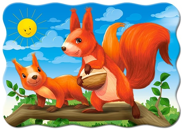 Puzzle 30. Squirrel Mom and her Baby
