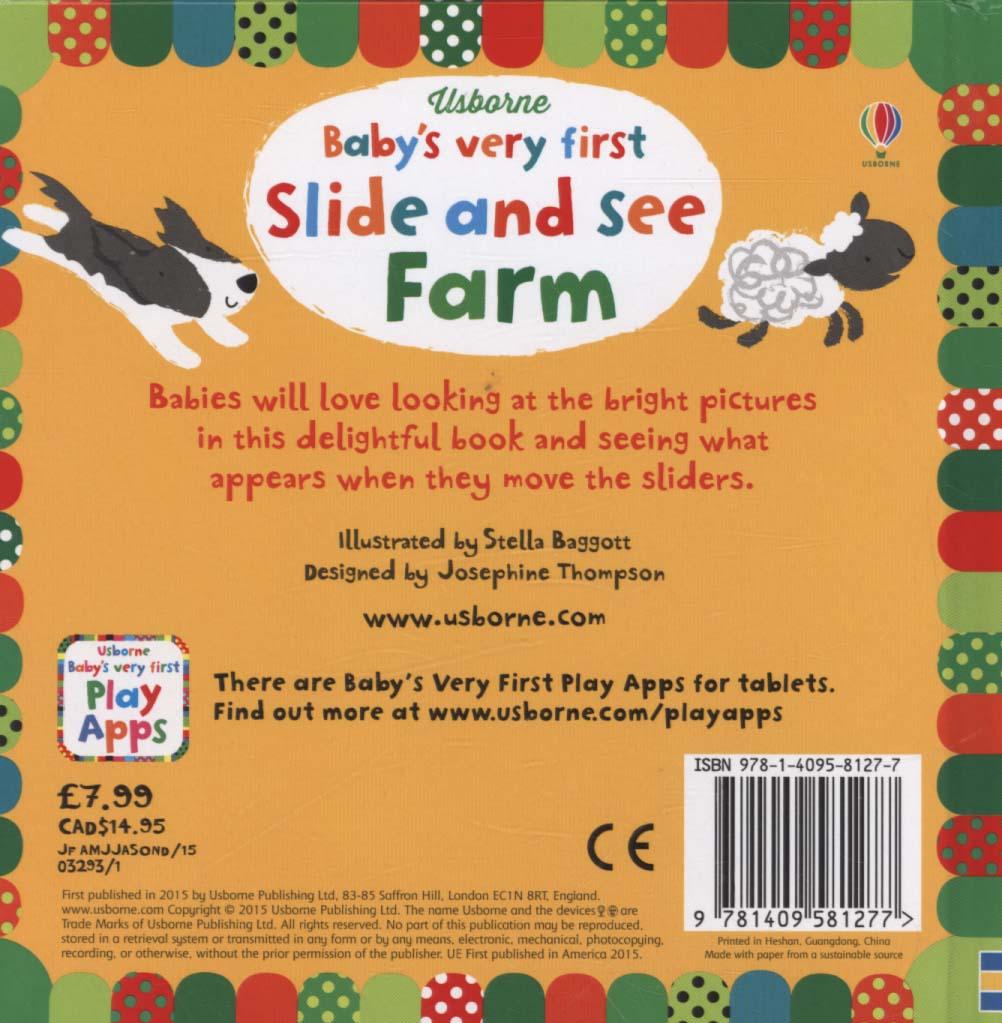 Baby's Very First Slide and See Farm - Fiona Watt