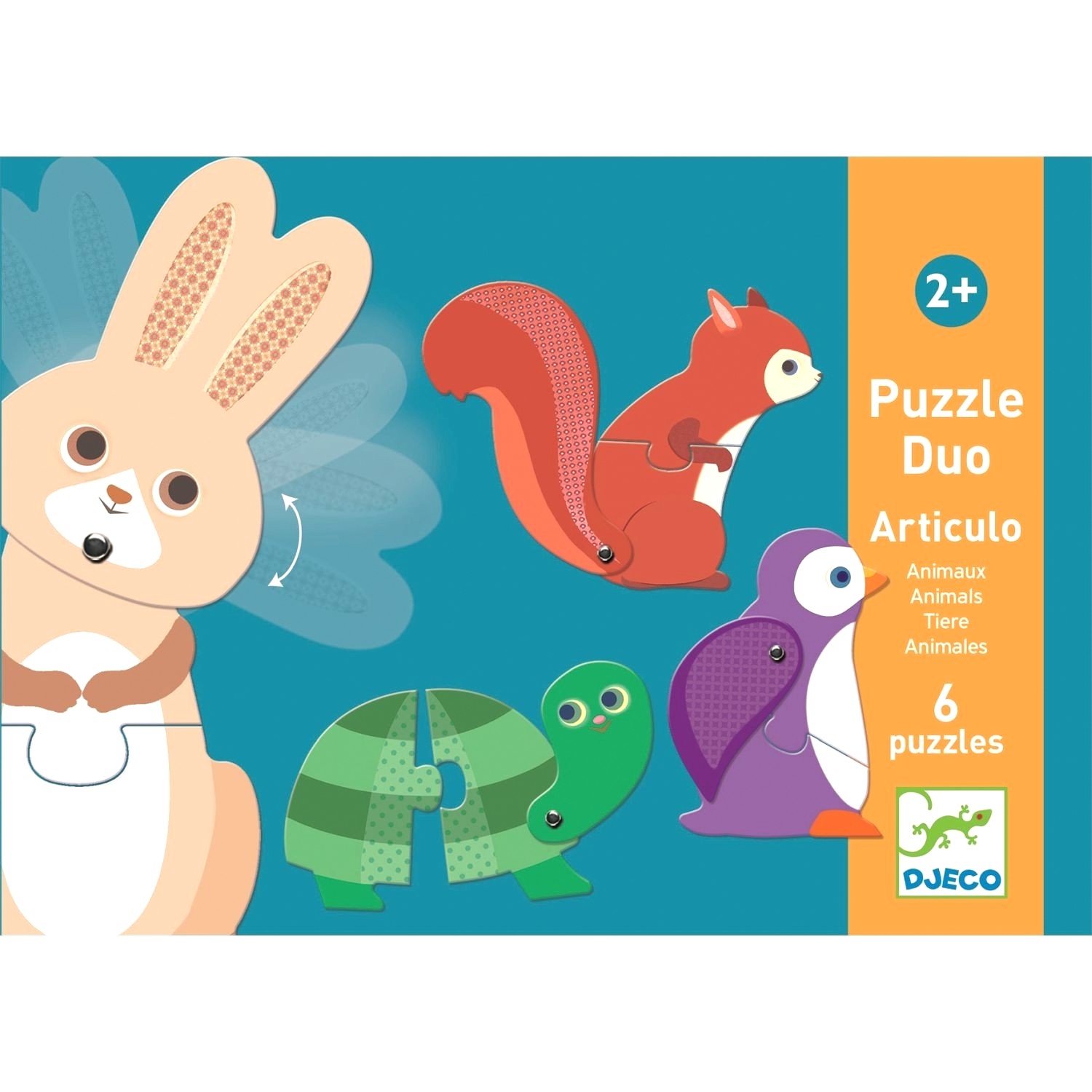 Puzzle Duo Articulo, Animaux. Animale