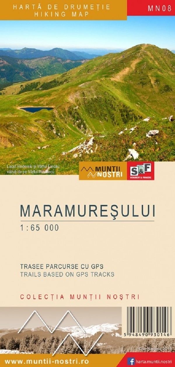 Muntii Maramuresului. Harta de drumetie. Muntii nostri
