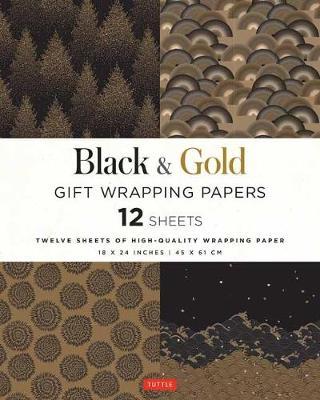 Black and Gold Gift Wrapping Papers -  Tuttle Publishing