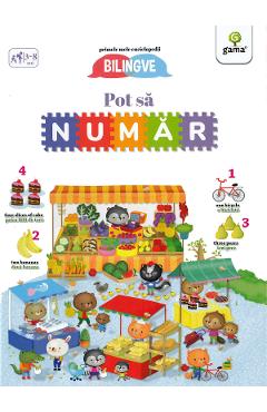 Coperta cărții 'Pot să număr. Primele mele enciclopedii bilingve'