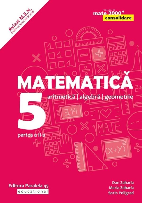 Matematica - Clasa 5 Partea 2 - Consolidare - Dan Zaharia, Maria Zaharia