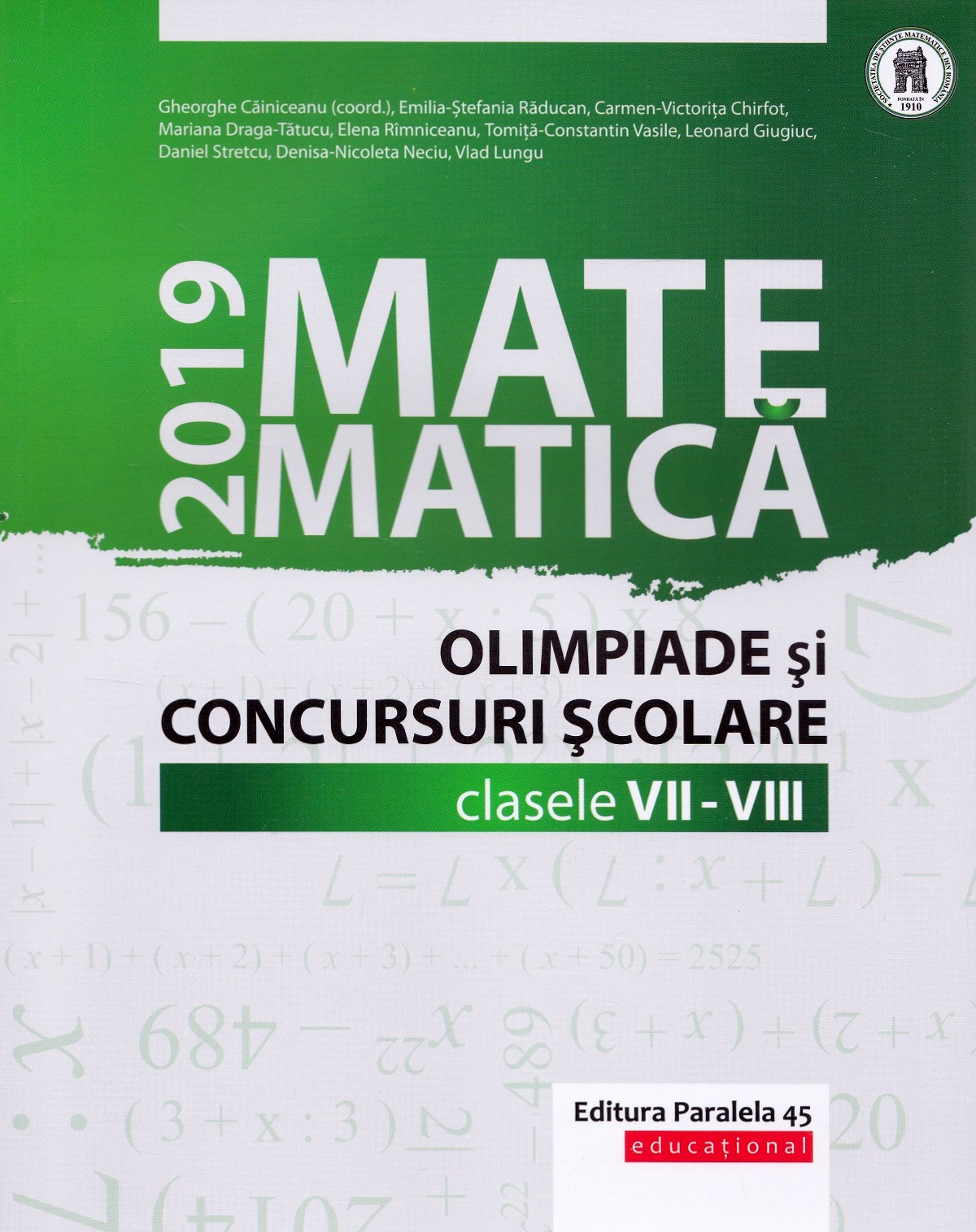 Matematica - Clasele 7-8 - Olimpiade si concursuri scolare - Gheorghe Cainiceanu