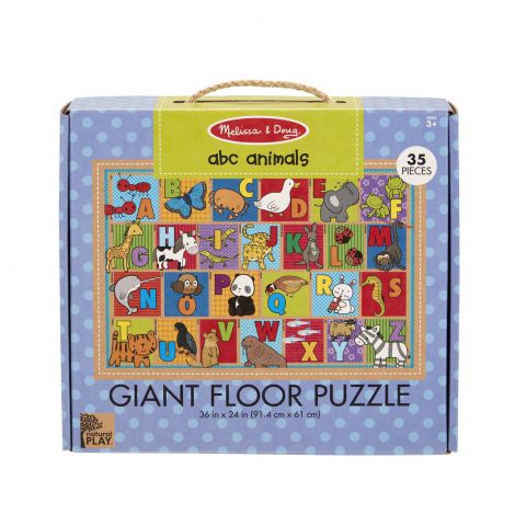 Giant Floor Puzzle, ABC Animals. Puzzle de podea: Alfabetul animalelor