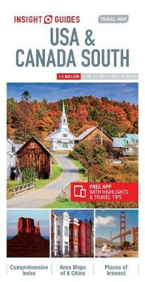 Insight Guides Travel Map USA & Canada South (Insight Maps) -  