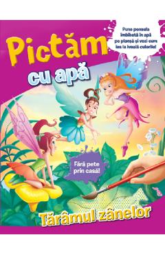Coperta cărții 'Pictăm cu apă: Tărâmul zânelor'