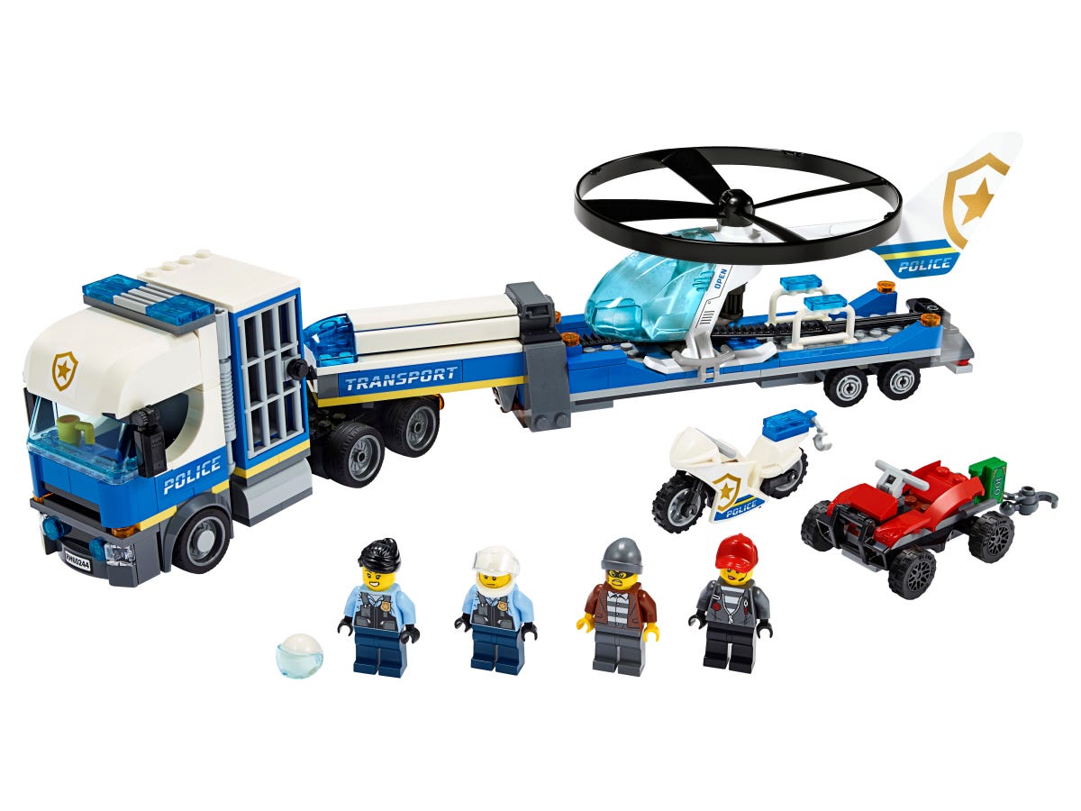 Lego City Transportul elicopterului de politie