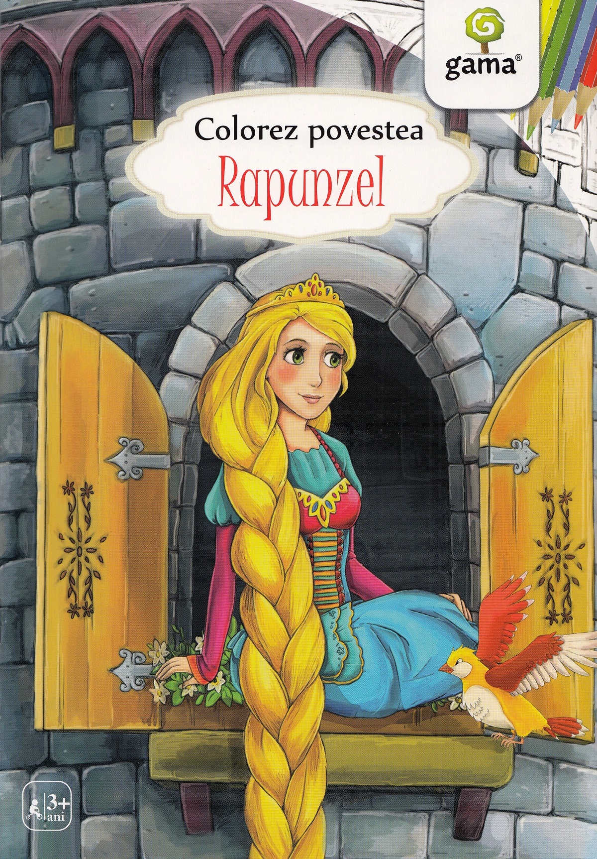 Rapunzel. Colorez povestea