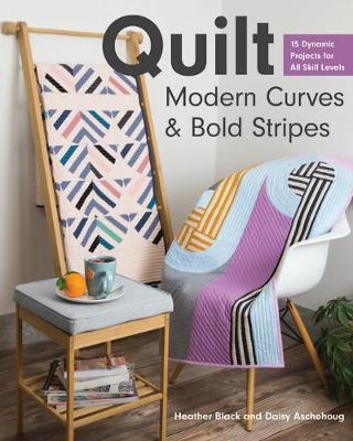 Quilt Modern Curves & Bold Stripes - Heather Black