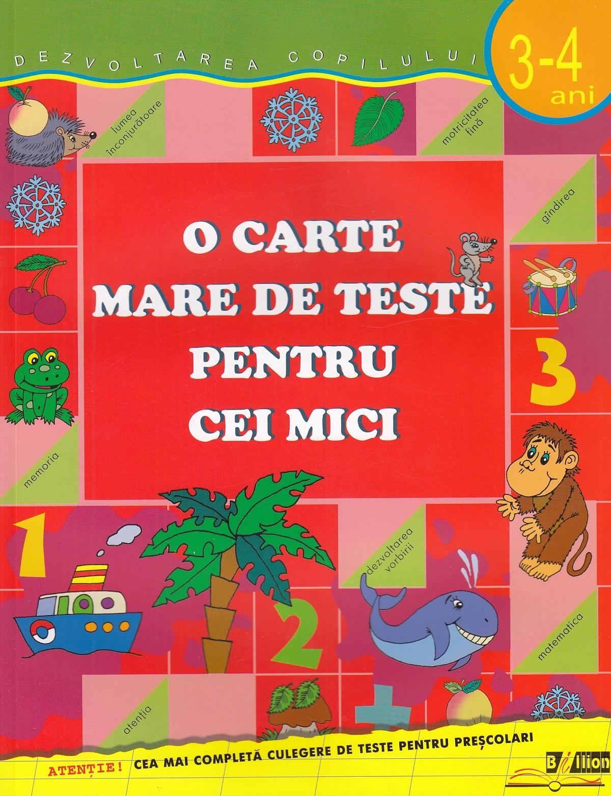 O carte mare de teste pentru cei mici 3-4 ani - S.E. Gavrina