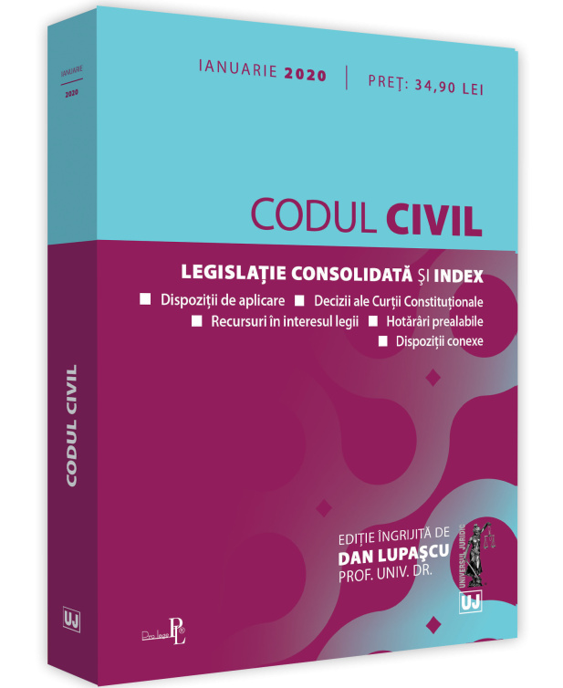 Codul civil. Ianuarie 2020 - Dan Lupascu